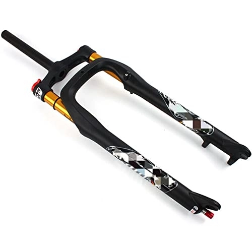 Mountain Bike Fork : SHENYI Bicycle Fat Fork 26 * 4.0 Inch Mountain Bike Fork 135mm Spacing Air Suspension MTB Forks with ABS Adjustment Bike Part (Color : 26-4.0)