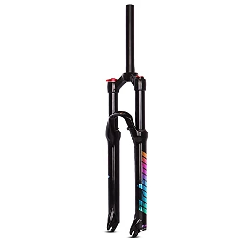 Mountain Bike Fork : SHHMA Mountain Bike Front Fork Colorful Label Magnesium Alloy Front Fork Air Fork 120mm Damping Air Fork Bicycle Accessories, 27.5inch