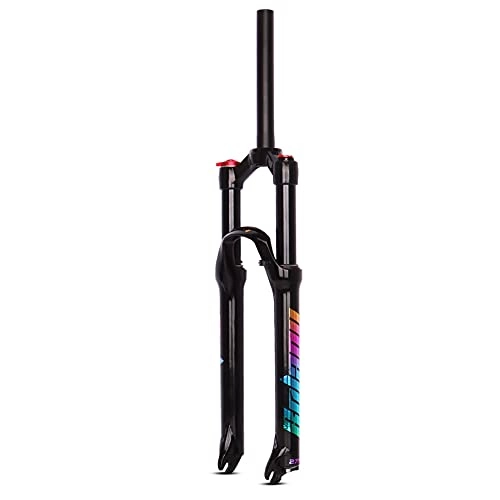 Mountain Bike Fork : SHHMA Mountain Bike Front Fork Colorful Label Magnesium Alloy Front Fork Air Fork 120mm Damping Air Fork Bicycle Accessories, 29inch