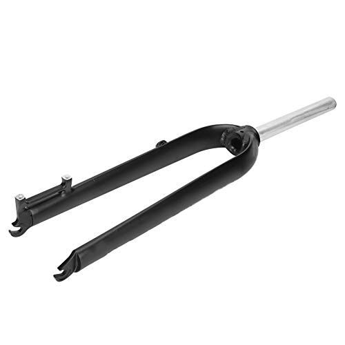 Mountain Bike Fork : SHYEKYO Bicycle Fork, High Strength Bike Fork Aluminum Alloy for Bike Forks Replacement Accessory(Black-reflective cursor boxed)