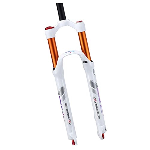 Mountain Bike Fork : SKNB 26 / 27.5 inch bicycle front fork MTB magnesium alloy suspension fork mountain bike suspension fork diameter (1-1 / 8") travel 120 mm double air chamber forks
