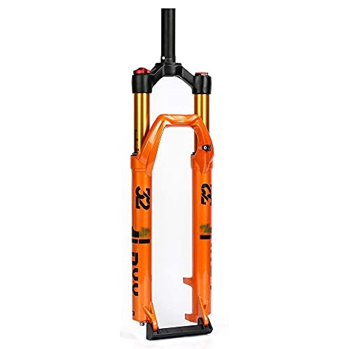 Mountain Bike Fork : SKNB Bicycle front fork, MTB air suspension fork Air fork + air shock absorber ahrradluftgabel, 27.5 29 inches, bicycle fork, alloy travel: 100-160MM