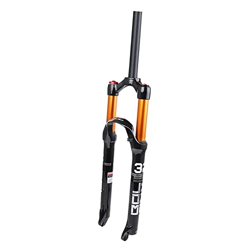 Mountain Bike Fork : SM SunniMix High Strength Bike Suspension Fork- Double Air Chamber Mountain Bicycle Damper Vibration Reducing Fork for 26'' 27.5'' 29'' Mountain Bikes - Straight 26 inch
