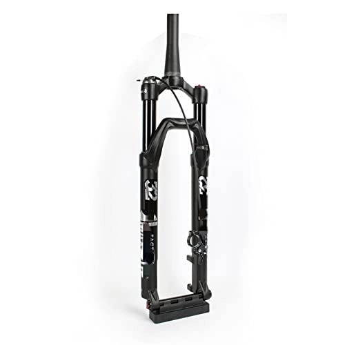 Mountain Bike Fork : SMANNI 27.5 29 Inch Mountain Bike Front Fork BOOST 110 * 15mm Thru Axle Tapered MTB Air Suspension Fork with Damping Rebound Adjustment (Color : 27.5 Manual Lockout)