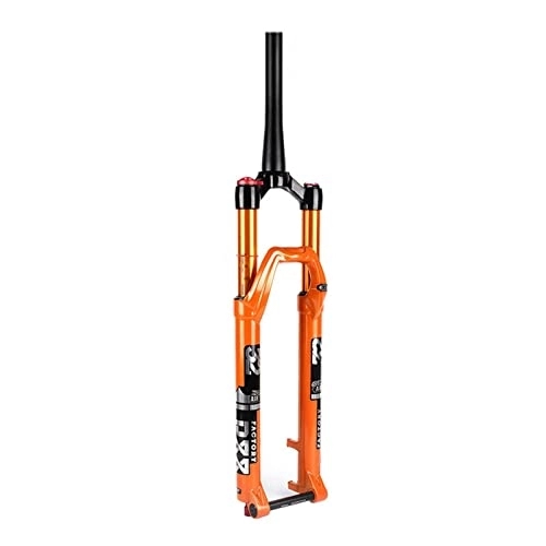 Mountain Bike Fork : SMANNI 27.5 29 Inch MTB Bike Fork, Mountain Bicycle Air Suspension Fork Thru-axle 100 * 15mm with Damping Rebound Adjustment (Color : 27.5inch)