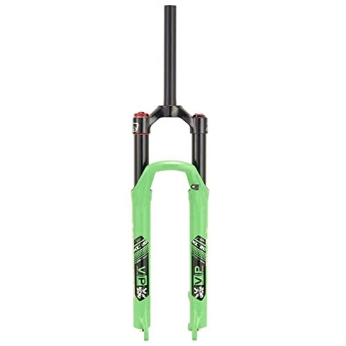 Mountain Bike Fork : SMANNI Bicycle Air Fork Supension 26 27.5 29 Inch Magnesium Alloy Shock Absorber Mountain Bike Front Forks Mtb Cycling Accessories (Color : Green 29)