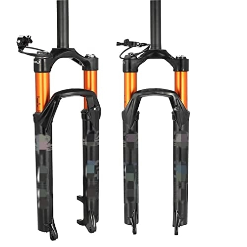 Mountain Bike Fork : SMANNI Mountain Bike Front Fork 26 / 27.5 / 29 Inch Magnesium Alloy Shock Absorber Fork Bicycle Fork Supension Air Mtb Cycling Accessories (Color : 27.5 direct wire)
