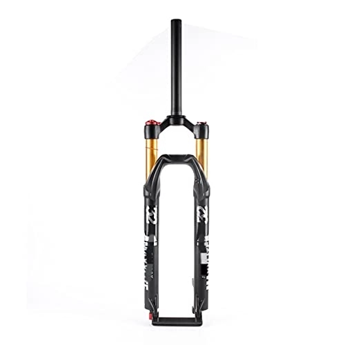 Mountain Bike Fork : SMANNI Mountain Bike Suspension Fork 27.5 29 Inch Magnesium Alloy MTB Air Fork Damping Rebound 28.6mm Straight Pipe Quick Release (Color : 27.5 Manual)