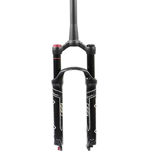 Mountain Bike Fork : SN Adjustable 26 / 27.5 / 29 Inch Bike Suspension Forks, Adjustable Damping Straight Canal Spinal Canal Mountain Bike Suspension Pneumatic Fork Sports Outdoor (Color : Spinal canal-a, Size : 27.5in)