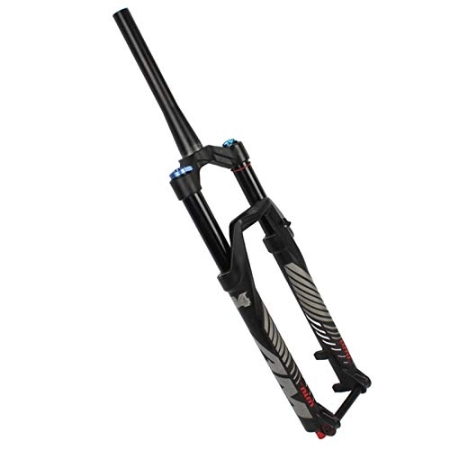 Mountain Bike Fork : SN Adjustable 26 / 27.5 / 29 Inch Mountain Bike Front Fork, Aluminum Alloy Off-road Suspension Damping Air Fork 140mm Travel 1-1 / 2” Sports Outdoor (Color : Shoulder control, Size : 29in)