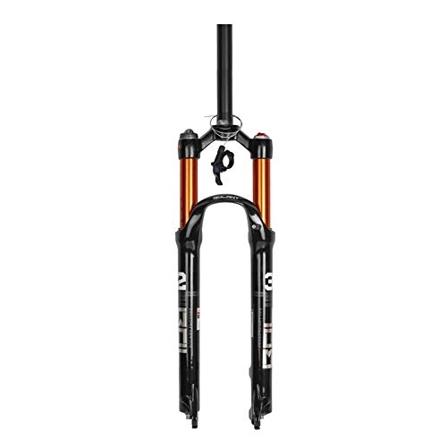 Mountain Bike Fork : SN Cycling 27.5" Bicycle Front Forks, MTB 1-1 / 8" Travel: 100mm Aluminum Alloy Mountain Cycling Air Fork (Design : B)