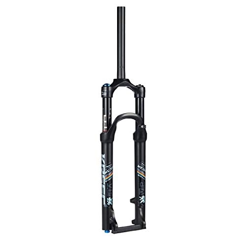 Mountain Bike Fork : SN Cycling Mountain Bike Front Fork 26 / 27.5 / 29 Inch Alloy Black Air Suspension Fork Disc Brake Travel 120mm (Size : 26 inch)