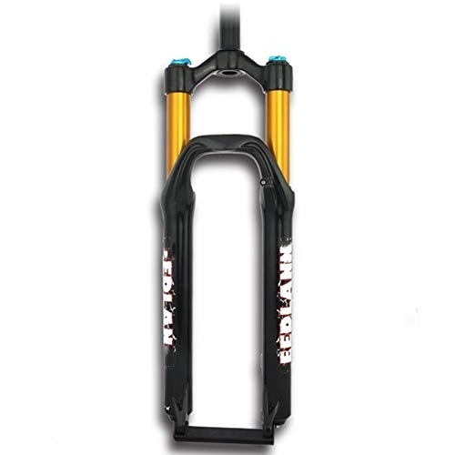 Mountain Bike Fork : SN Cycling MTB Pneumatic Fork, Rebound Damping Suspension Fork, Off-road Mountain Bike Air Fork Sports (Color : Black, Size : 26inch)