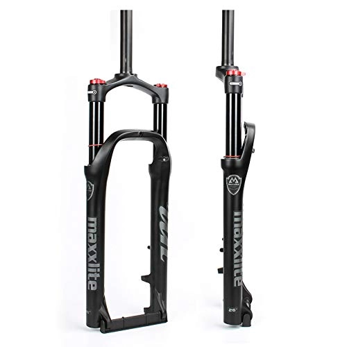 Mountain Bike Fork : Snow Bike Front Fork, 27.5, 29-inch Air Pressure Front Fork Damping Rebound Adjustment Cone and Shoulder Control MTB Bicycle Suspension Fork Wire, 29 inch