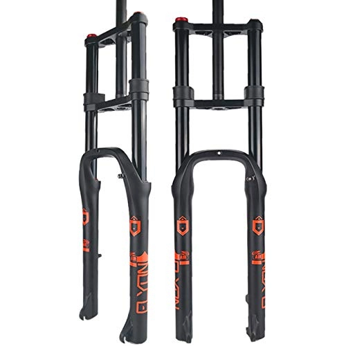 Mountain Bike Fork : Snow Bike Front Fork, Shoulder Fork 26 Inch*4.0 Fat Tire A-Pillar Disc Brake Air Pressure 140Mm Stroke Suitable for Atvs and Snowmobiles MTB Bike Front Fork 26 inch