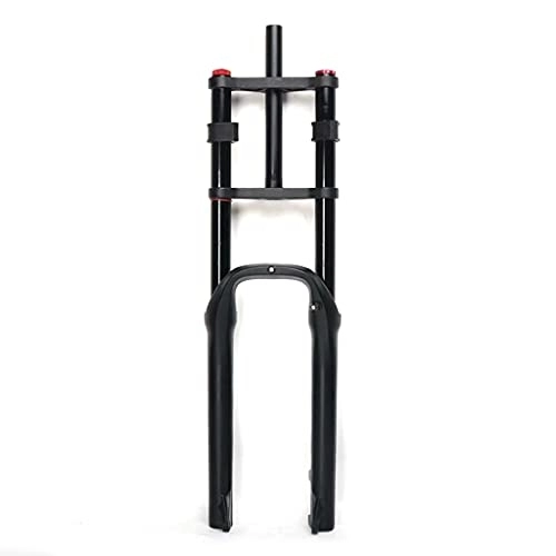 Mountain Bike Fork : Snow Bike Front Fork, Suspension Fork Ultralight Bike Front Fork MTB Electric Bicycle Disc Brake Air Shock Absorber 1-1 / 8 Steerer 100mm Travel QR For 4.0" Fat Tire ATB / BMX Bicycle Accessories