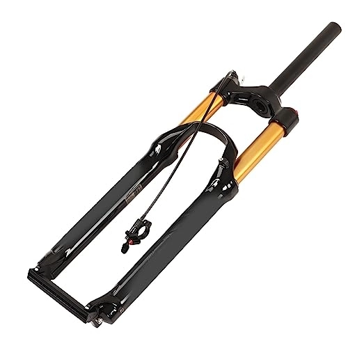 Mountain Bike Fork : Socobeta 27.5 Inch Mountain Bike Front Fork Aluminum Alloy Straight Tube Wire ControlSuspension Fork for Enhanced Cycling Experience