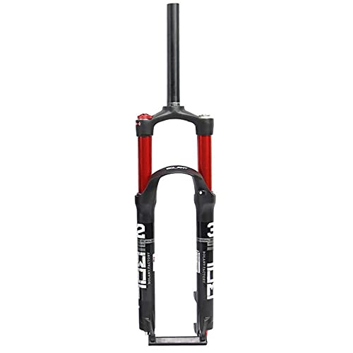 Mountain Bike Fork : SONGYU Bicycle fork, 26 / 27.5 / 29 Inches Mountain / MTB Bike Front Fork, Dual-Air Chamber Suspension Front Fork / Hard Tube 28.6x30x220 Mm / Stroke 100MM / Fork Width 100MM / Stroke Tube 32 * 120mm / Axis 9mm