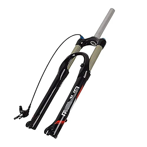 Mountain Bike Fork : SONGYU Bicycle fork, Mountain Bike Front Fork Suspension Fork Mountain Bike Gas Fork 26 Inch Bicycle Front Fork Wire Controlled Lock Air Shock Absorber Front Fork Mountain Bike Suspension Fork