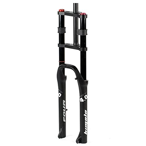 Mountain Bike Fork : SONGYU MTB E-Bike Fat Front Fork 26" 170mm Travel, Discbrake 1-1 / 8" Steerer Bicycle Suspension Fork Air Damping for 4.0" Tire, QR, BMX, ATB
