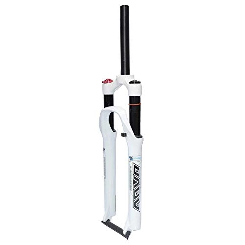 Mountain Bike Fork : SONGYU MTB Suspension Fork 26 / 27.5 / 29 Inch, Downhill Air Fork, 1-1 / 8", Straight, Manual Lockout - White