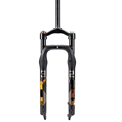 Mountain Bike Fork : SORBEZ 26 * 4.0 Bicycle Fork MTB Air Suspension Fork 26×4.0 Mountain Bike Fork 120mm Travel Bike Fat Forks Bicycle Part (Color : Fork)