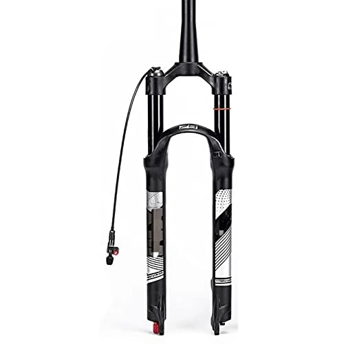 Mountain Bike Fork : SORBEZ Bicycle Fork Bike Air Suspension Fork 26 / 27.5 / 29 Inch Manual / remote Mountain Bike Fork with 120mm Trave MTB Part (Color : 26-Remote-Tapared)