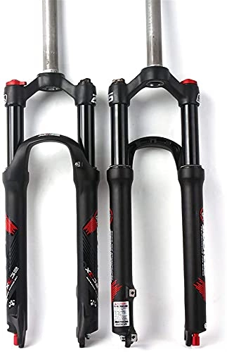 Mountain Bike Fork : SQHGFFF 26 / 27.5 / 29 Travel 120mm MTB Air Suspension Fork, Rebound Adjust Straight Tube Manual Lockout XC AM Ultralight Mountain Bike Front Forks (Size : 26inch)