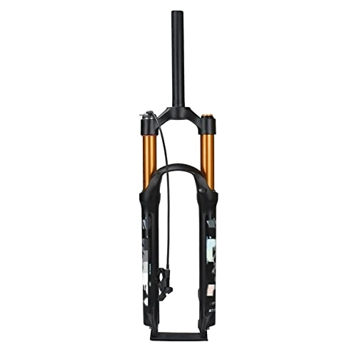 Mountain Bike Fork : SSTARO Mountain Bike Air Suspension Front Fork with Wire Remote Control Lock MTB Bicycle Straight Tube Front Fork (Color : 27.5 inch)