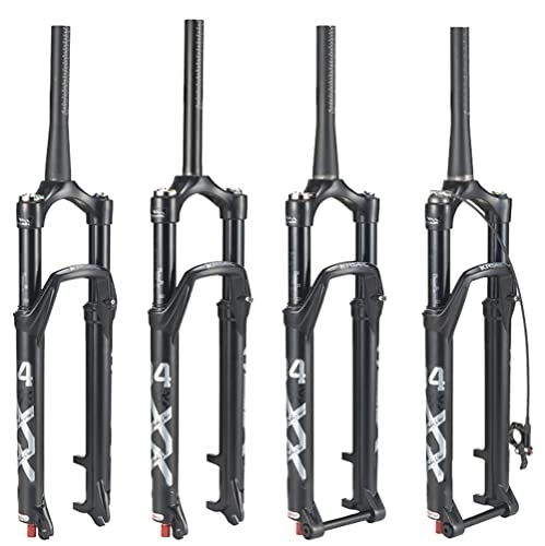 Mountain Bike Fork : stdpcxz 26 / 27.5 / 29 Manual / Remote Lockout Straight / Tapered Mountain Bike Forks Disc Brake Aluminum Alloy Damped Air Fork Straight-manual, 29