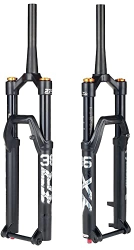 Mountain Bike Fork : stdpcxz 27.5In 29In Aluminum Alloy Mountain Bicycle Suspension Forks Tapered Tube Rebound Adjust Manual Lockout Air Suspension Fork 27.5in