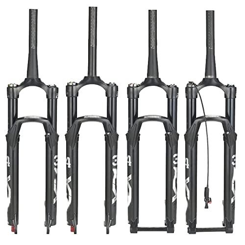 Mountain Bike Fork : stdpcxz Manual / Remote Lockout Straight / Tapered, 26 / 27.5 / 29 Mountain Bike Forks Disc Brake Aluminum Alloy Damped Air Fork Straight-Remote, 27.5