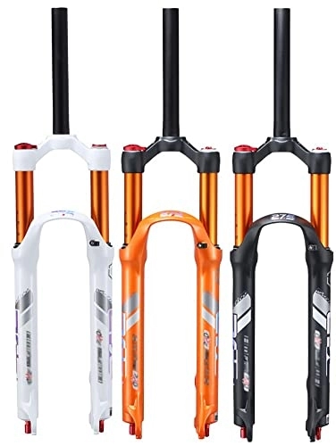Mountain Bike Fork : stdpcxz Suspension Fork Manual Lockout Straight Tube, 26 / 27.5 Mountain Bicycle Suspension Forks, Rebound Adjust Double Air Chamber 2, 26