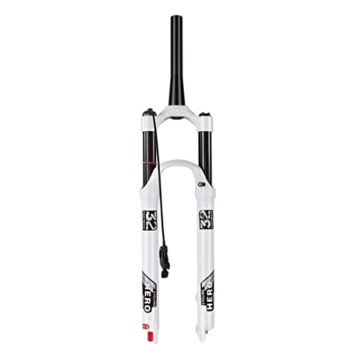 Mountain Bike Fork : SuIcra Mountain Bike Suspension Fork 26 / 27.5 / 29 Inch Travel 120mm Ultralight MTB Air Suspension Fork Tapered Tube QR Manual / Remote Lockout Damping Adjustment (Color : Black Remote, Size : 27.5 inch)