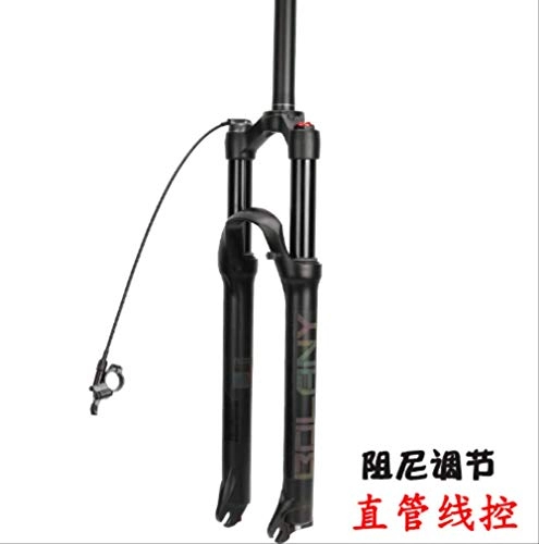 Mountain Bike Fork : Suspencion Fork MTB Bike27.5inch Mountain Bicycle Fork Straight Resilience Oil Damping Line Lock Forks for Bicycle 27.5inch D