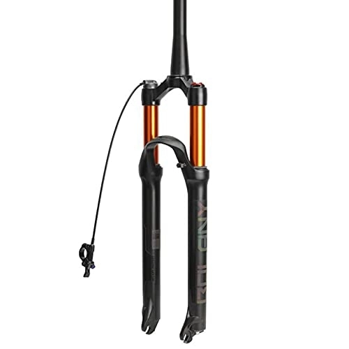 Mountain Bike Fork : Suspension 120mm Travel MTB Fork Air Fork, 26 27.5 29in Air Mountain Bike Suspension Forks Damping Adjust Disc Brake Bicycle Accessories fork (Color : Spinal canal-RL, Size : 27.5inch)