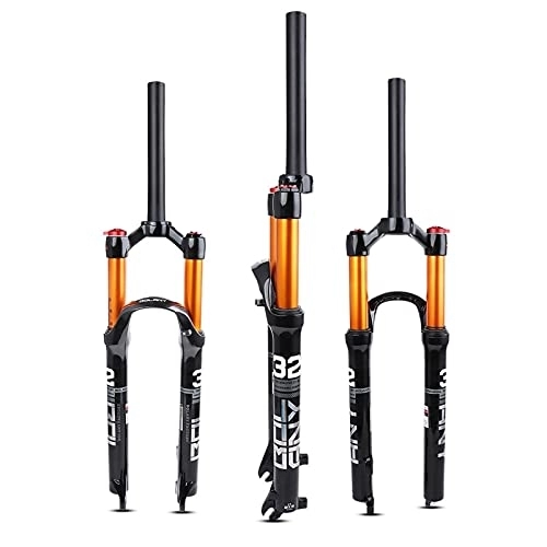Mountain Bike Fork : Suspension 26 / 27.5 / 29 Air MTB Suspension Fork, Straight Tube 28.6mm QR 9mm Travel 120mm Manual Lockout Ultralight Gas Shock Front Fork fork (Size : 26 inches)