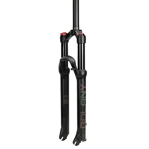 Mountain Bike Fork : Suspension 26 / 27.5 / 29inch Suspension Fork, 120mm Travel Mountain Bike Fork Suspension Fork Bicycle MTB Fork Magnesium Alloy Tube fork (Color : Straight tube-HL, Size : 26inch)