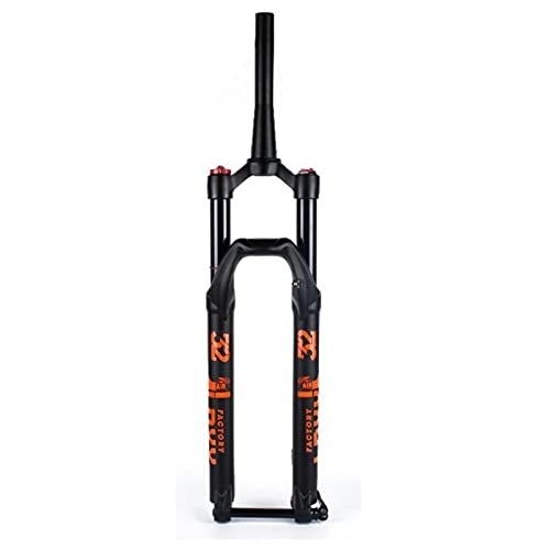 Mountain Bike Fork : Suspension 27.5 29 Inch Mountain Bike Front Fork, Damping Tortoise and Hare Rebound Air Pressure 100×15mm Bicycle Front Fork fork (Color : Black, Size : 27.5 inch)