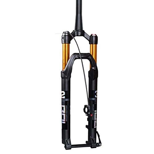 Mountain Bike Fork : Suspension Aluminum Alloy Air Pressure Front Forks, 27.5, 29 In Suspension Front Fork Stroke 120mm Bicycle Front Fork 15×100mm fork (Color : Remote lock, Size : 29 inch)