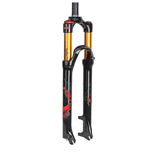 Mountain Bike Fork : Suspension Fork Mountain Bike Suspension Fork 26 / 27.5 / 29 Inch Air Fork MTB Straight 1-1 / 8" Travel 100mm XC Bicycle QR Hand Control Remote Control