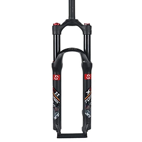 Mountain Bike Fork : Suspension Fork，MTB Front Fork 26 27.5 29 Inch Mountain Bike Shock Absorber Ultralight Road Bike Fork Mountain Bike Shock Fork Travel: 100mm Straight Tube 28.6mm A, 27.5 inches