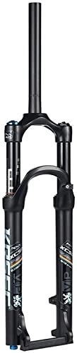 Mountain Bike Fork : Suspension Forks 26 / 27.5 / 29 Inch Air Fork, Travel 120mm Mountain Bike Suspension Fork Damping Adjustment Straight XC Bicycle HL QR Accessories (Color : Black, Size : 27.5INCH)