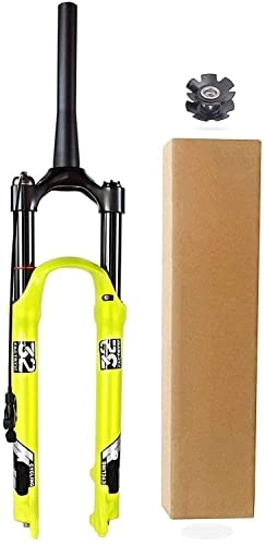 Mountain Bike Fork : Suspension Forks Bicycle MTB Suspension Fork 26 27.5 29 Inch, Air Shock Absorber Disc Brake Mountain Bike Front Fork Travel 130mm Accessories (Color : Tapered Remote Lockout, Size : 29 inch)