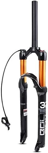 Mountain Bike Fork : Suspension Forks MTB Air Mountain Bike Suspension Fork, 1-1 / 8" Ultralight Alloy 26 / 27.5 / 29 Inch Travel 120mm Bicycle Front Forks Accessories (Color : Remote Lockout, Size : 27.5 inch)