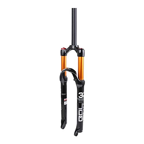Mountain Bike Fork : T TOOYFUL Mountain Bicycle Suspension Forks, 26 / 27.5 / 29 inch Mountain Bike Front Fork with Adjustment, 28.6mm Threadless Steerer, 30 / 39.8mm Crown Race - Straight 26 inch