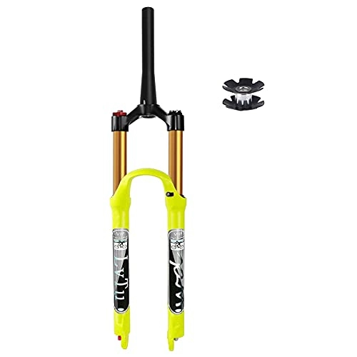 Mountain Bike Fork : TBJDM 26 27.5 29 inch MTB mountain bike suspension fork suspension travel 130mm, 1-1 / 8 straight tube / conical tube disc brake bicycle air fork