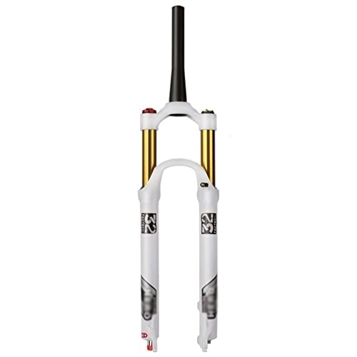 Mountain Bike Fork : TISORT MTB Suspension Fork 26 / 27.5 / 29 Inch, 1-1 / 8 Mountain Bike Fork Bicycle Forks, Damping 140MM Straight Tapered Tube Manual Lockout (Color : Tapered manual, Size : 27.5")