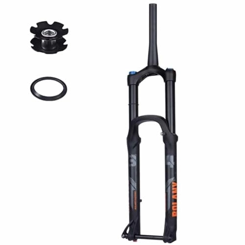 Mountain Bike Fork : TS TAC-SKY 175mm Travel MTB Fork Bike Mountain Bike Fork Bicycle Shock Magnesium Alloy 27.5 / 29 Inch (Color : Black, Size : 29 Tapered Manual)
