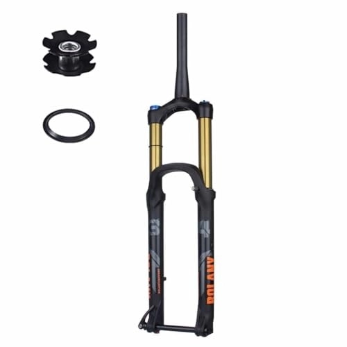 Mountain Bike Fork : TS TAC-SKY 175mm Travel MTB Fork Bike Mountain Bike Fork Bicycle Shock Magnesium Alloy 27.5 / 29 Inch (Color : Gold, Size : 29 Tapered Manual)